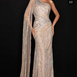 Jovani golden dress